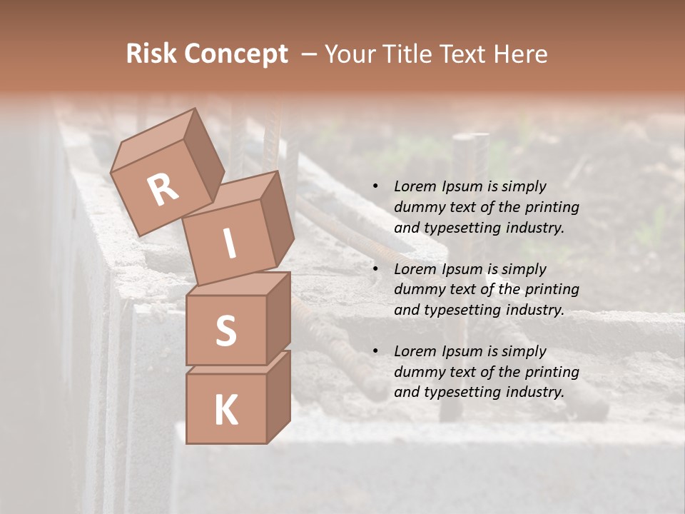 Concrete Excavation Accessory PowerPoint Template
