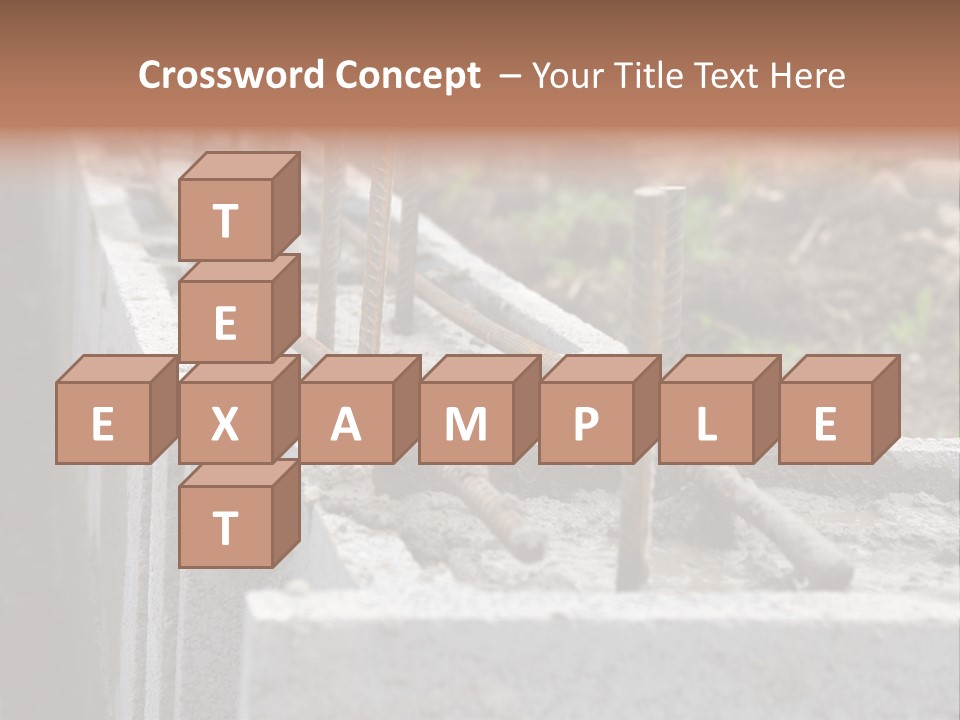 Concrete Excavation Accessory PowerPoint Template