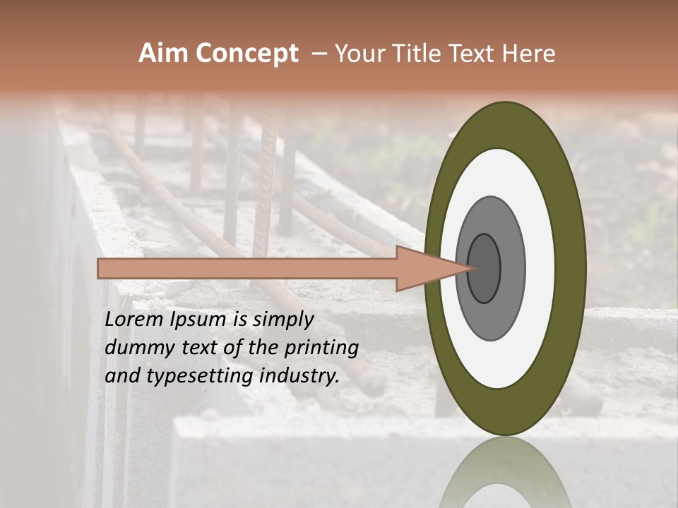 Concrete Excavation Accessory PowerPoint Template
