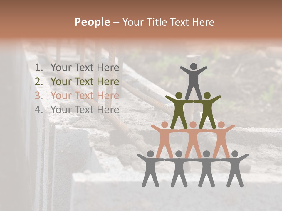 Concrete Excavation Accessory PowerPoint Template