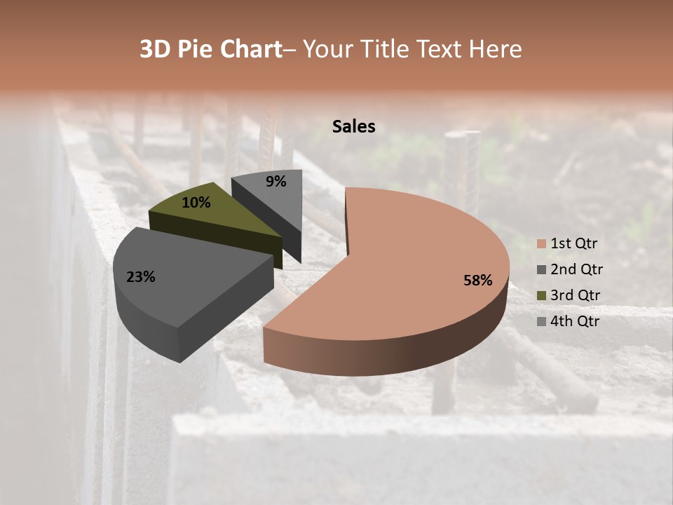 Concrete Excavation Accessory PowerPoint Template