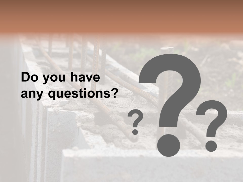 Concrete Excavation Accessory PowerPoint Template