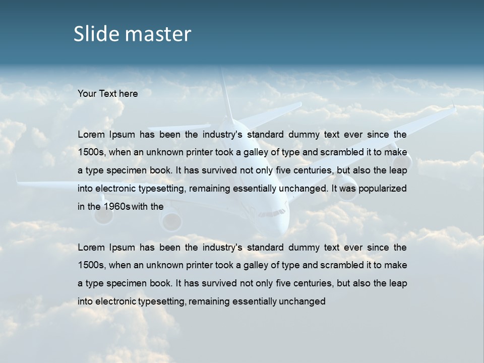 Horizontal Sunlight Landing PowerPoint Template