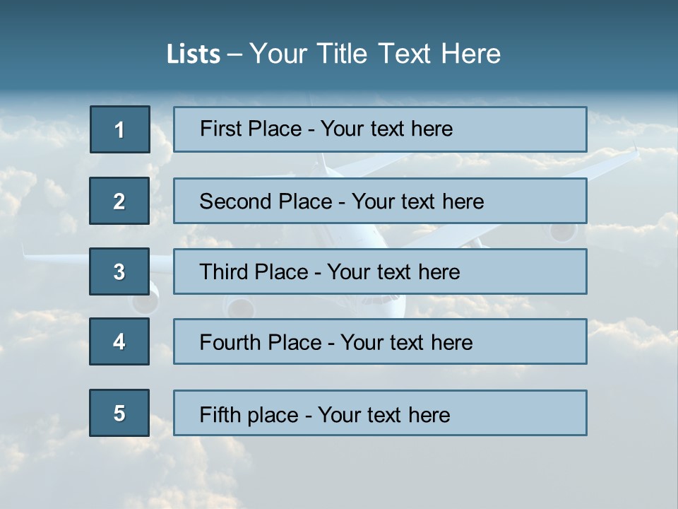 Horizontal Sunlight Landing PowerPoint Template