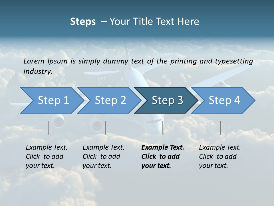 Horizontal Sunlight Landing PowerPoint Template
