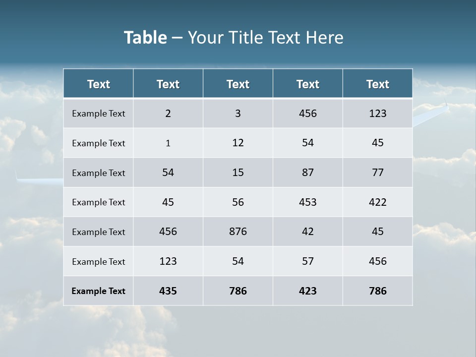 Horizontal Sunlight Landing PowerPoint Template