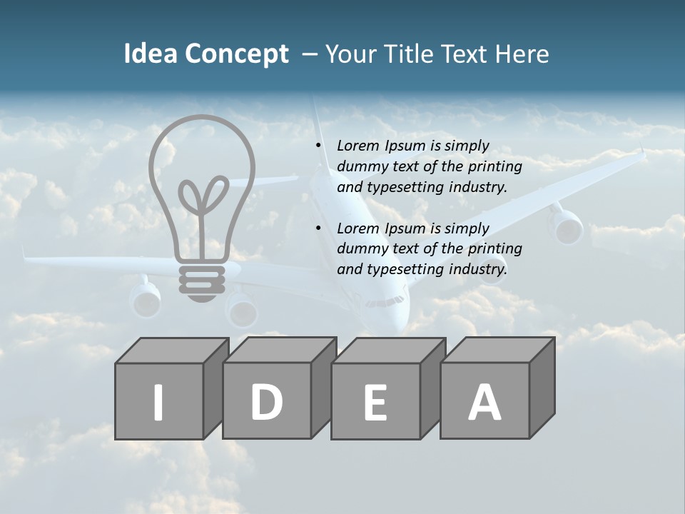Horizontal Sunlight Landing PowerPoint Template