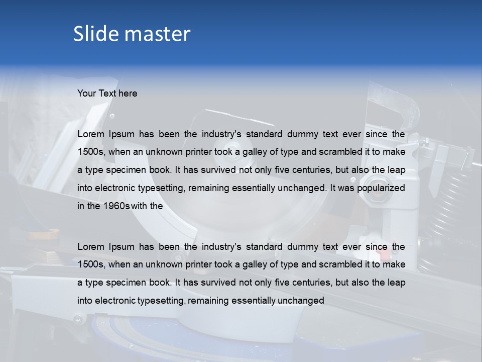 Board Construct Metal PowerPoint Template