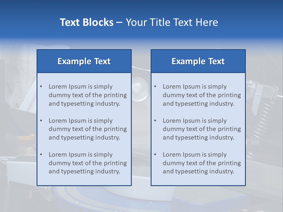 Board Construct Metal PowerPoint Template