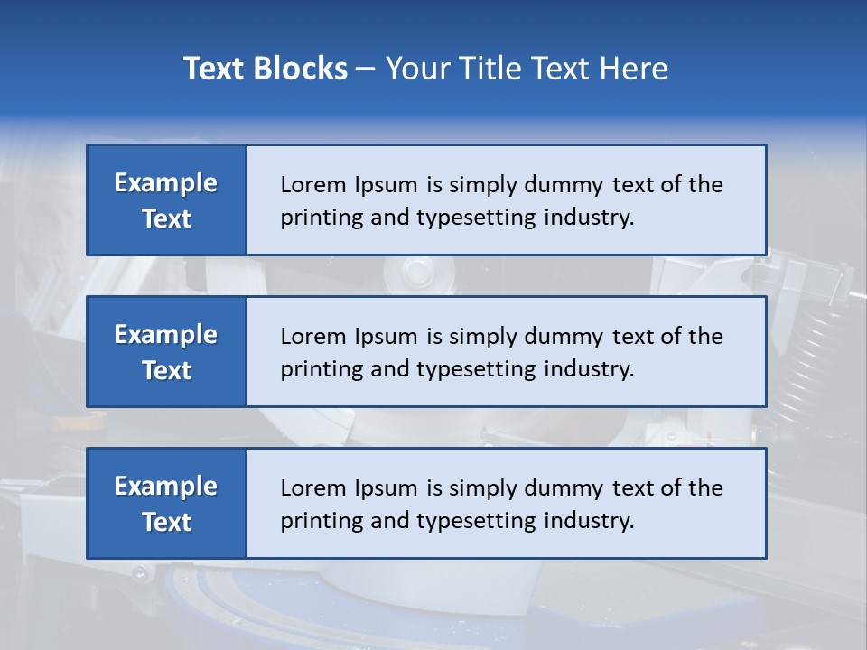Board Construct Metal PowerPoint Template