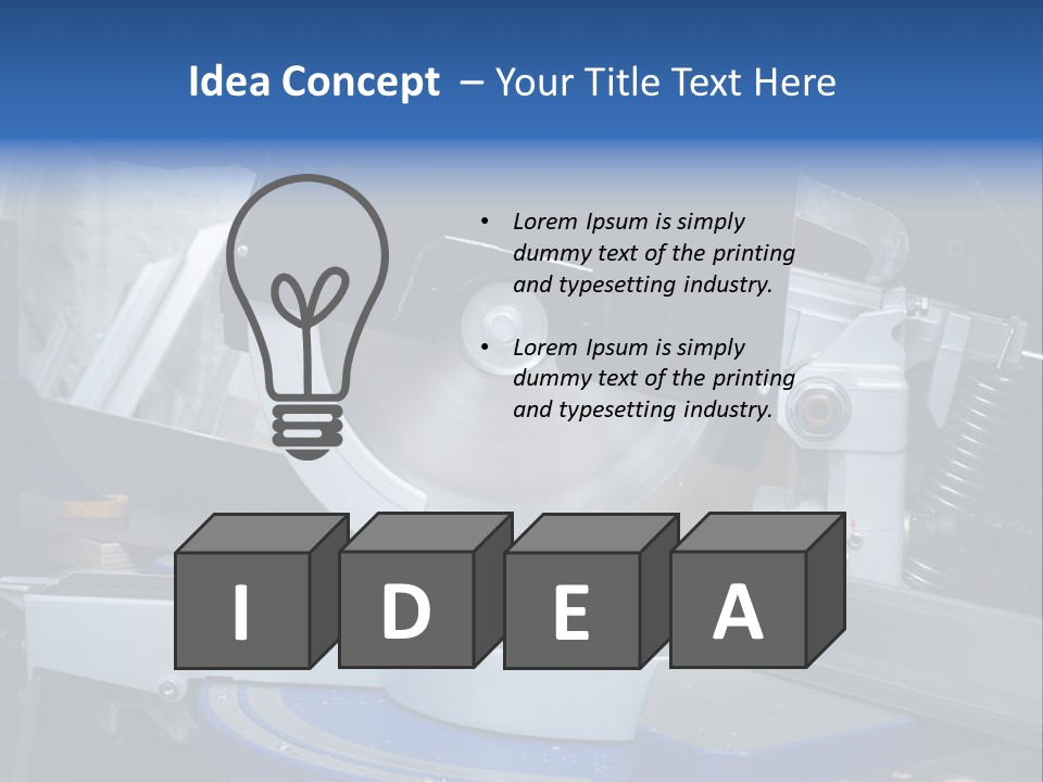 Board Construct Metal PowerPoint Template
