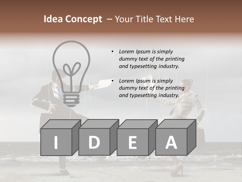 Puppet Disappointed Conceptual PowerPoint Template