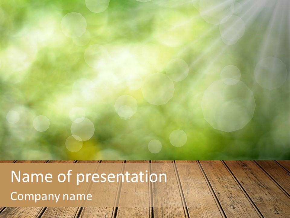 Vibrant Sunny Field PowerPoint Template