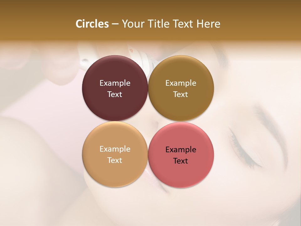 Beautician Facial Hands PowerPoint Template