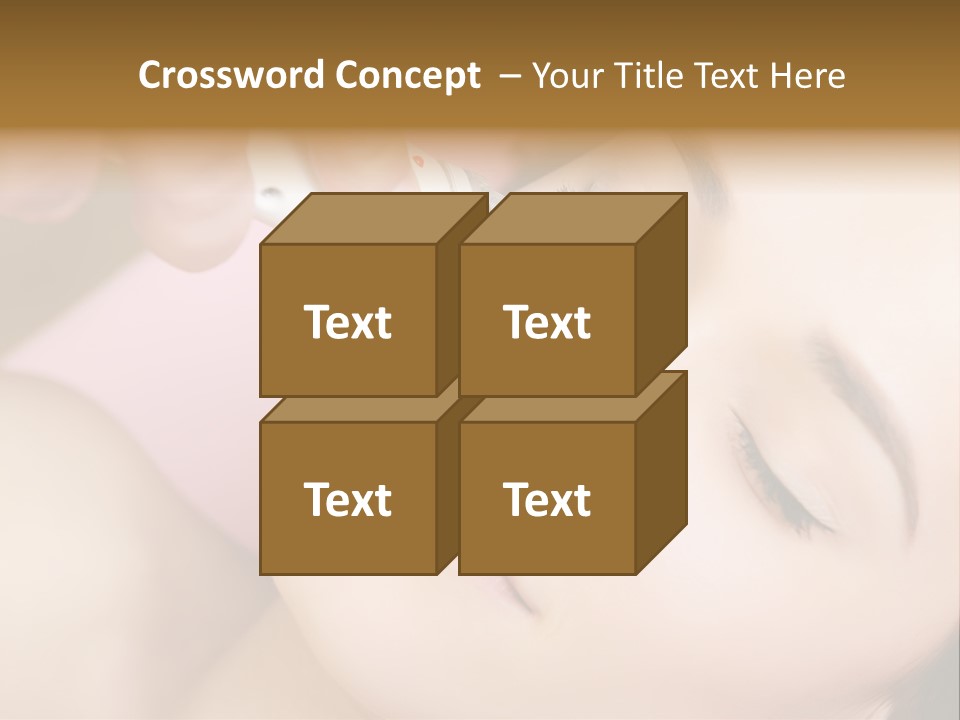 Beautician Facial Hands PowerPoint Template