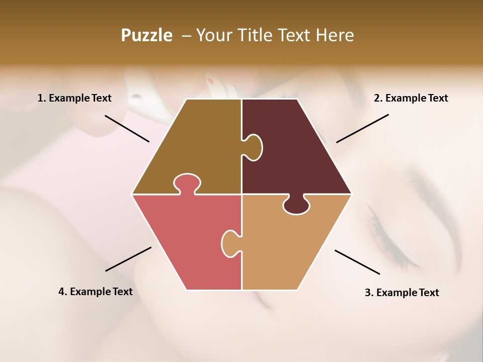 Beautician Facial Hands PowerPoint Template