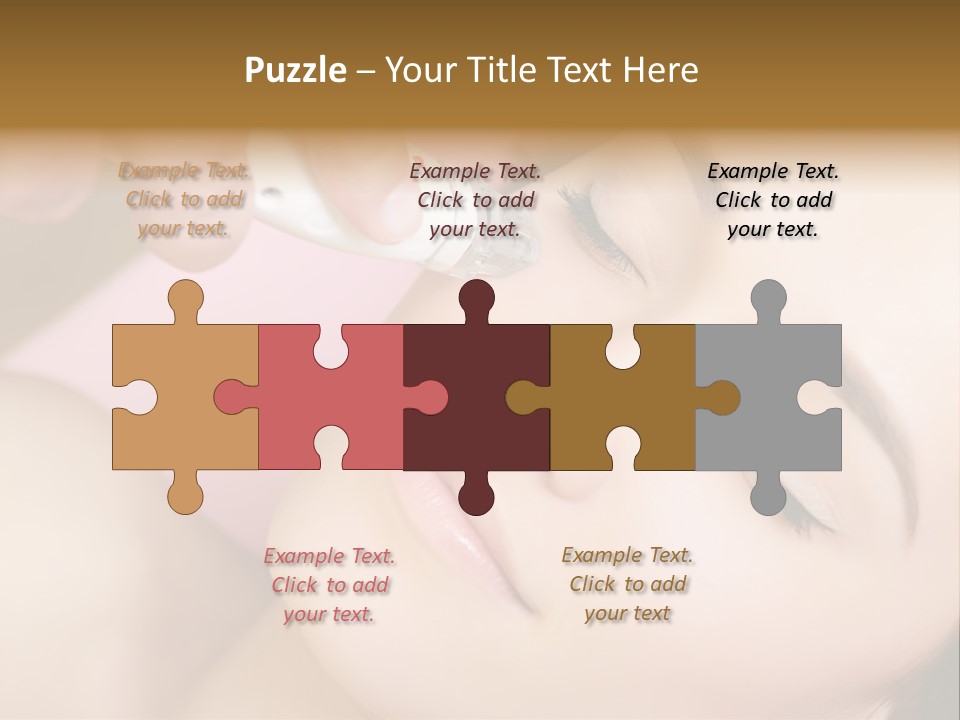 Beautician Facial Hands PowerPoint Template