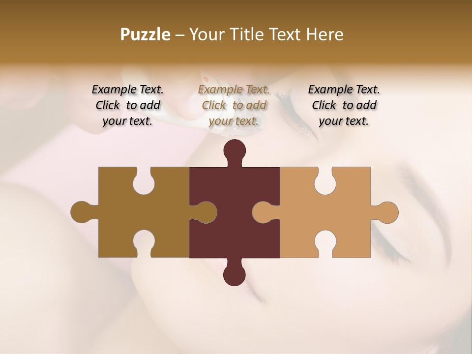 Beautician Facial Hands PowerPoint Template