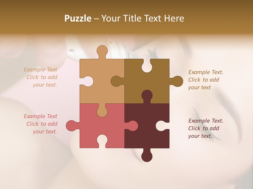 Beautician Facial Hands PowerPoint Template