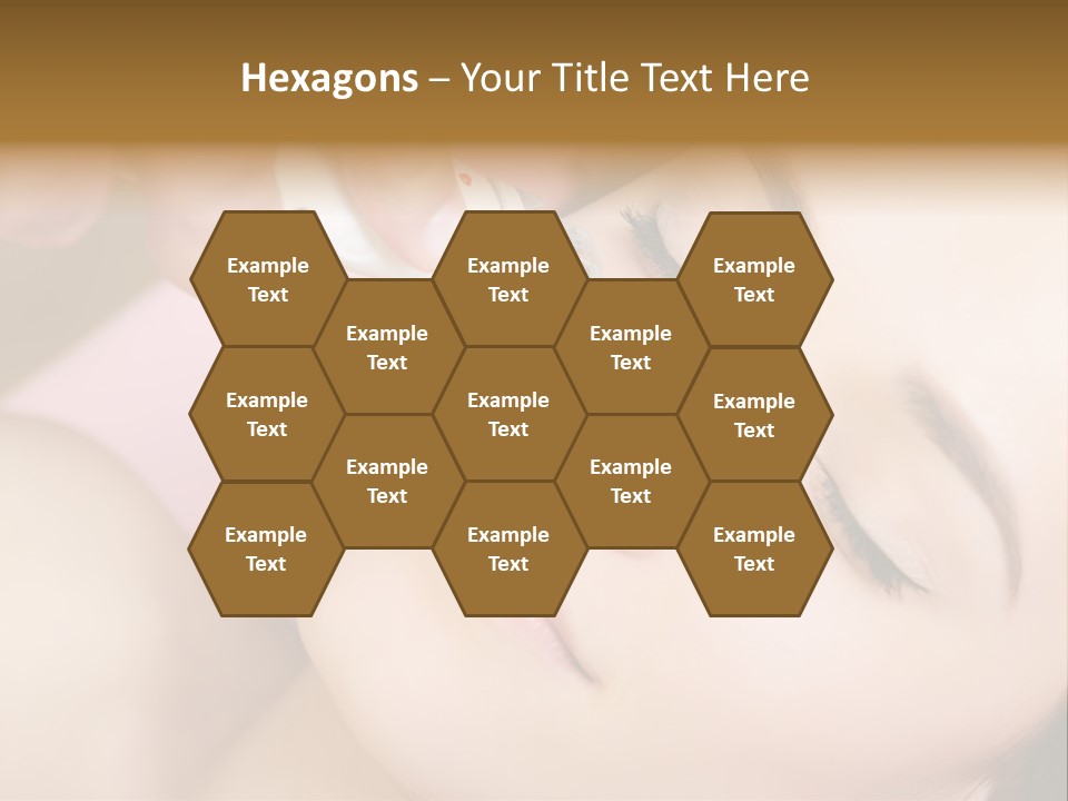 Beautician Facial Hands PowerPoint Template