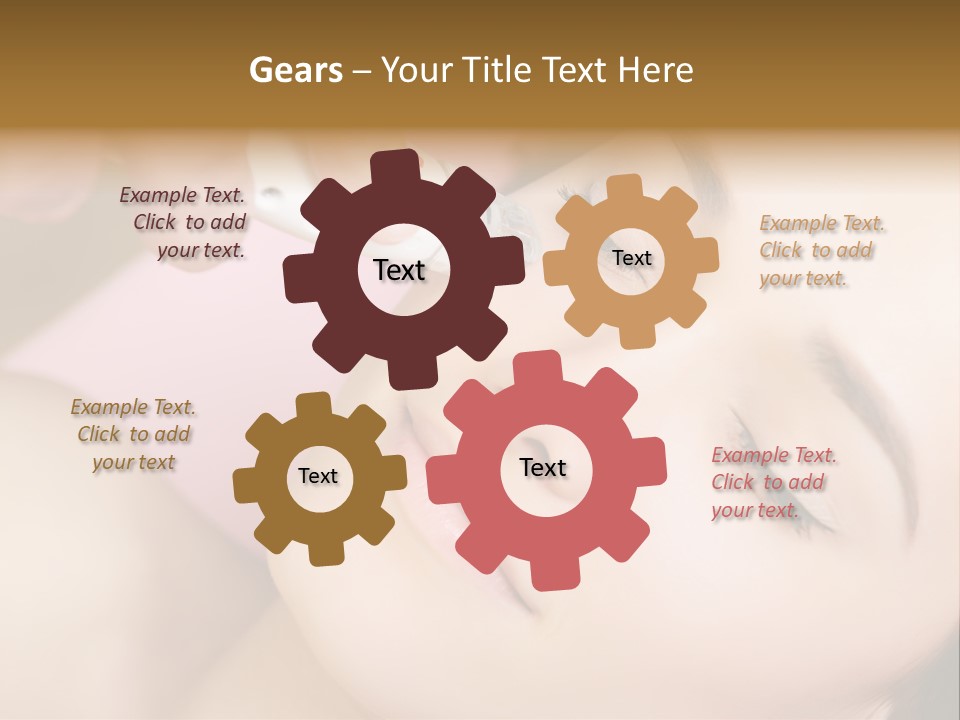 Beautician Facial Hands PowerPoint Template