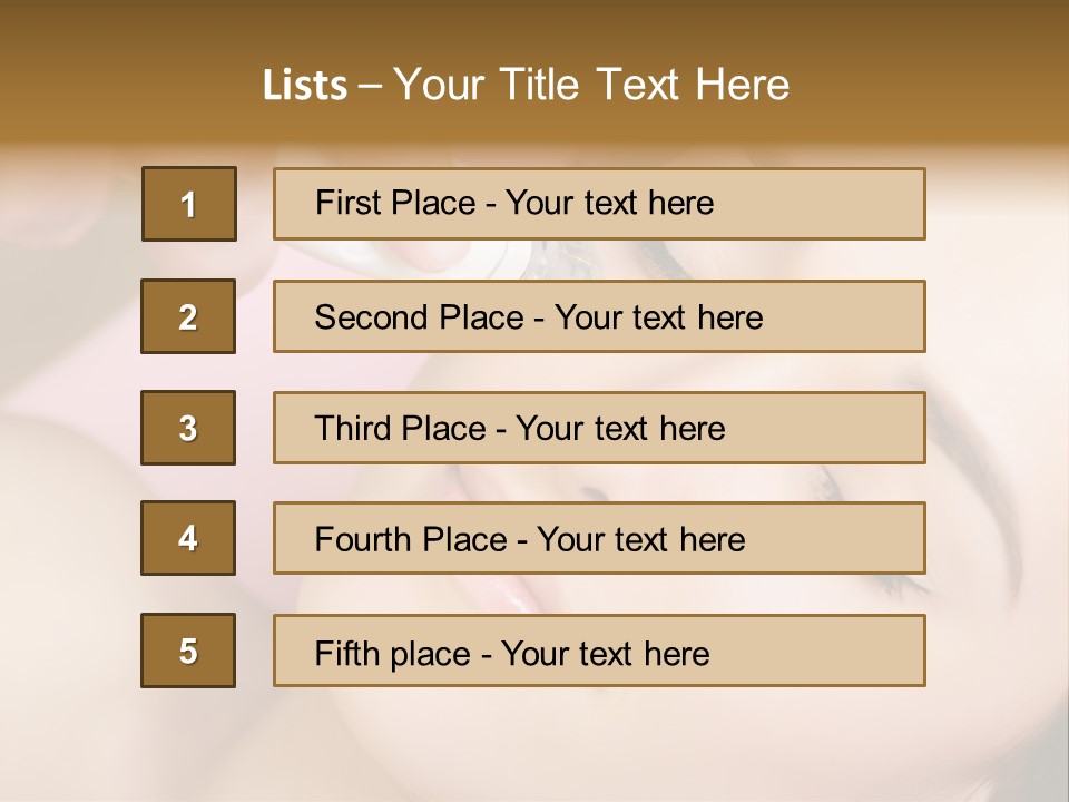Beautician Facial Hands PowerPoint Template