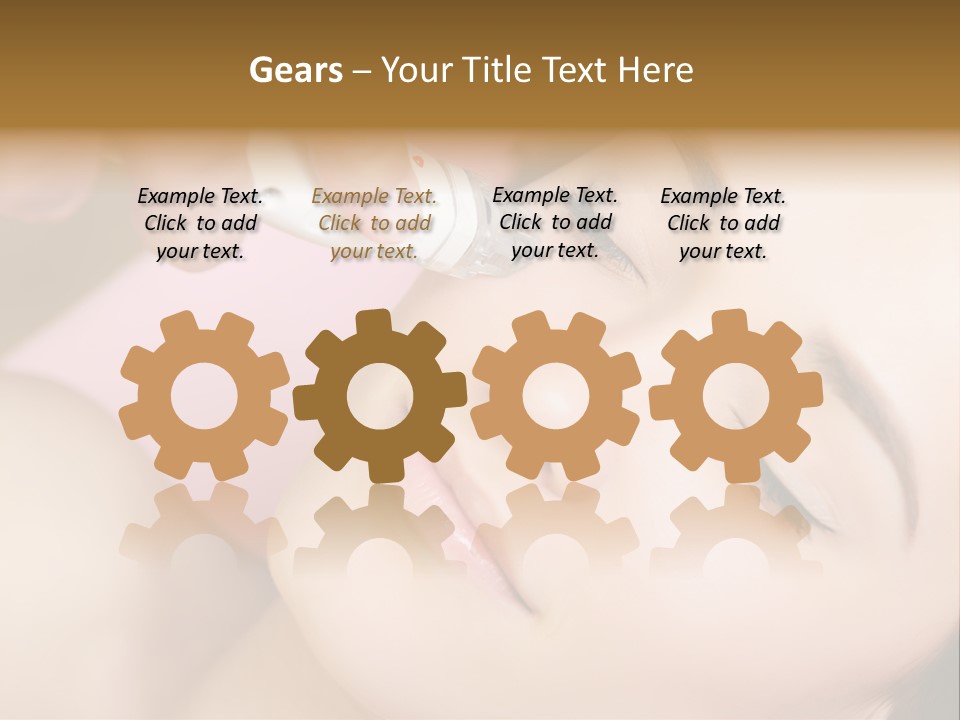 Beautician Facial Hands PowerPoint Template