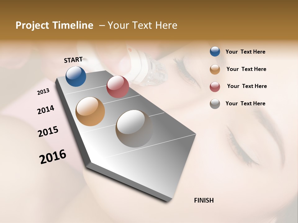 Beautician Facial Hands PowerPoint Template