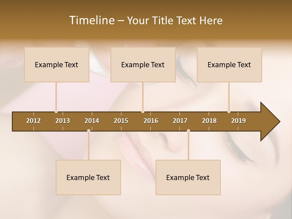 Beautician Facial Hands PowerPoint Template