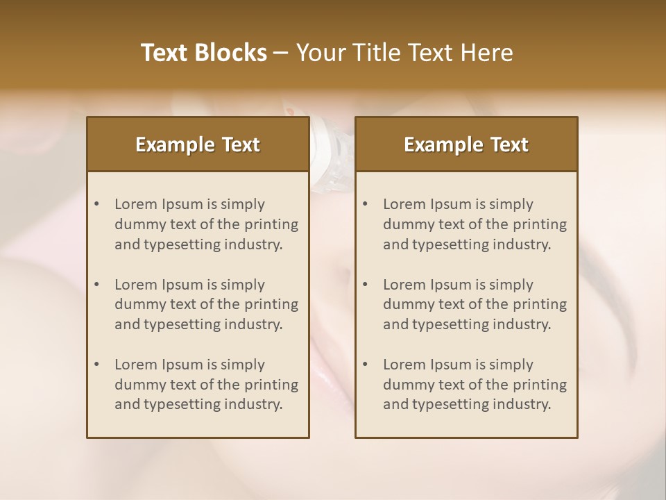 Beautician Facial Hands PowerPoint Template