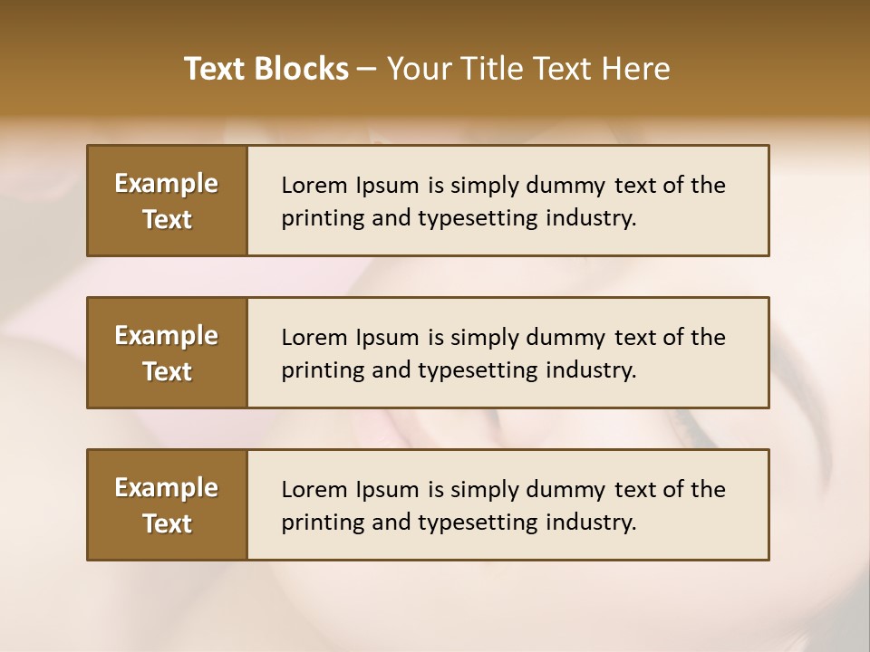 Beautician Facial Hands PowerPoint Template