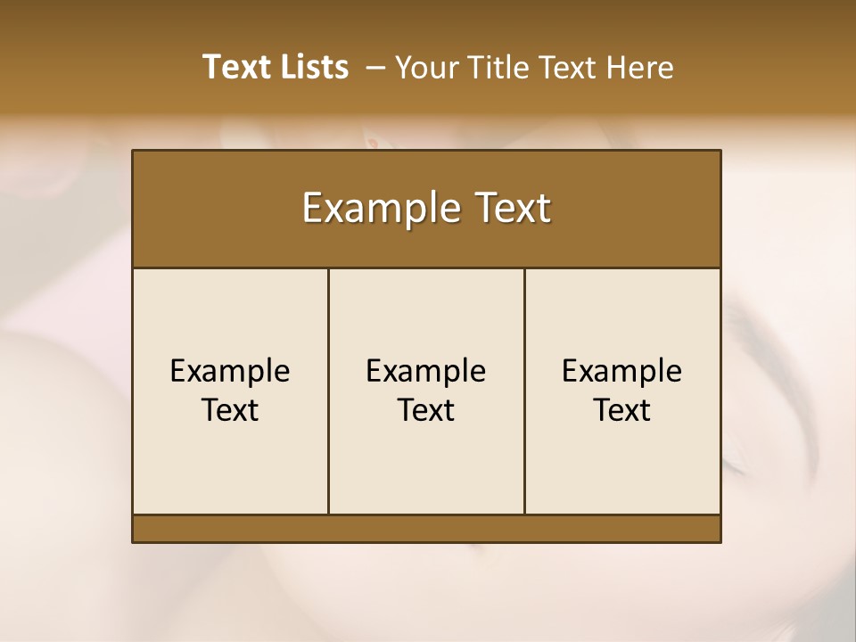 Beautician Facial Hands PowerPoint Template