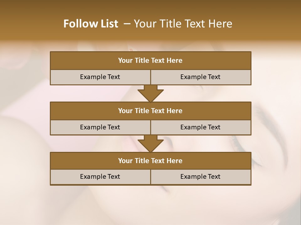 Beautician Facial Hands PowerPoint Template