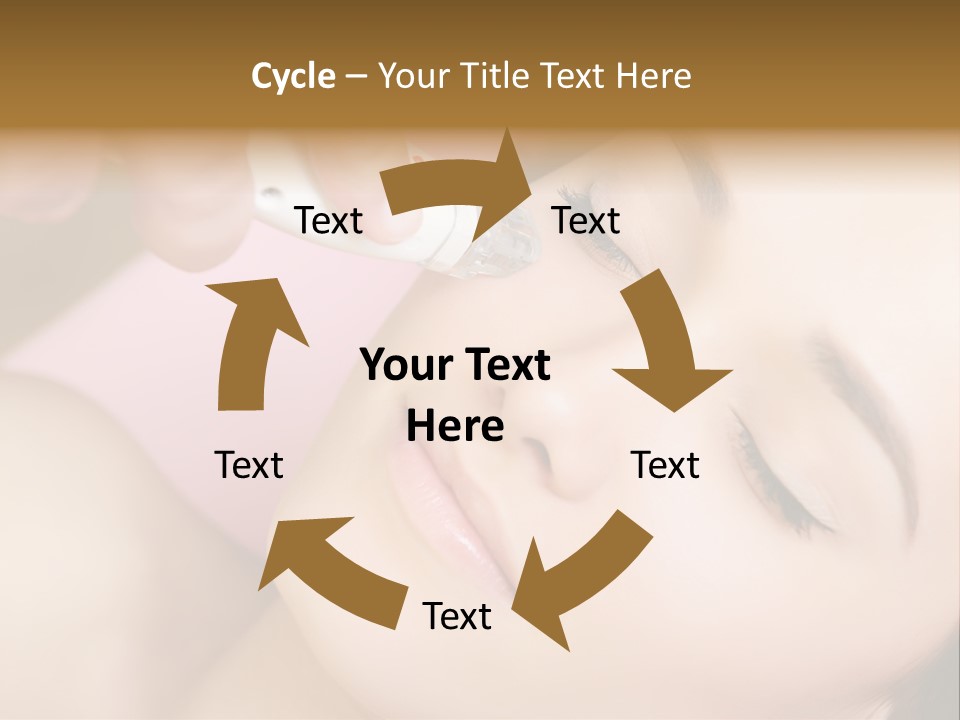 Beautician Facial Hands PowerPoint Template