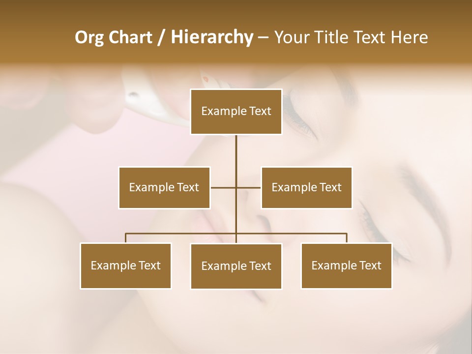 Beautician Facial Hands PowerPoint Template