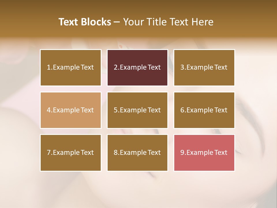 Beautician Facial Hands PowerPoint Template