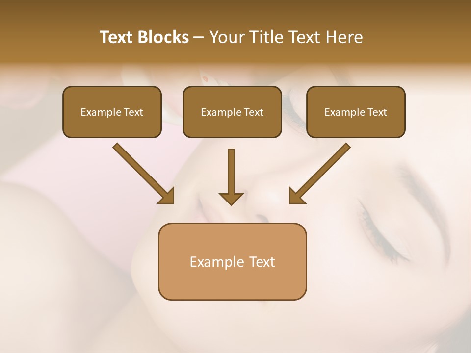 Beautician Facial Hands PowerPoint Template