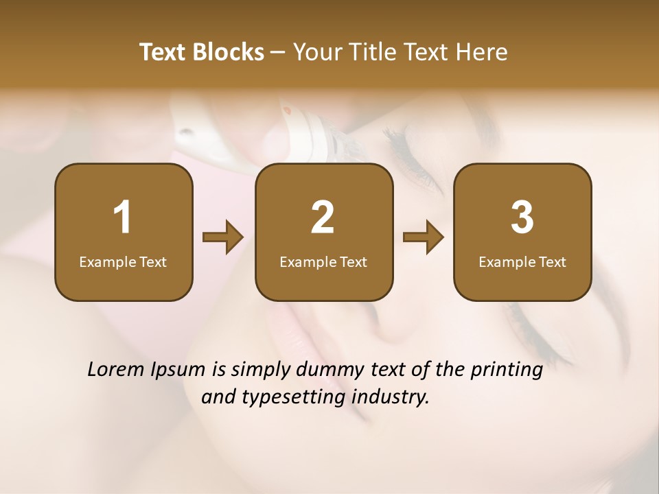 Beautician Facial Hands PowerPoint Template