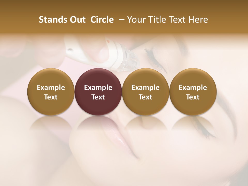 Beautician Facial Hands PowerPoint Template