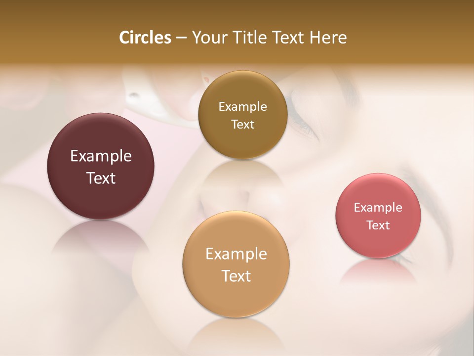 Beautician Facial Hands PowerPoint Template