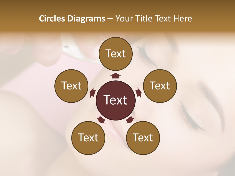 Beautician Facial Hands PowerPoint Template