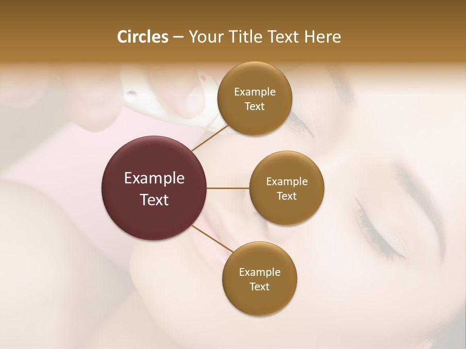 Beautician Facial Hands PowerPoint Template