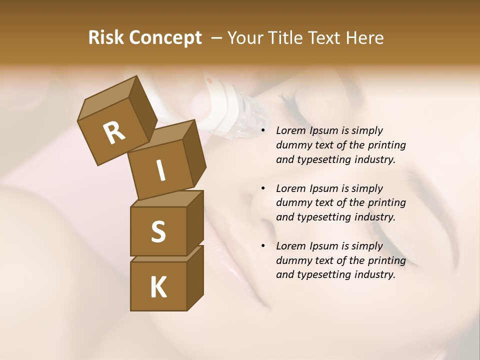 Beautician Facial Hands PowerPoint Template