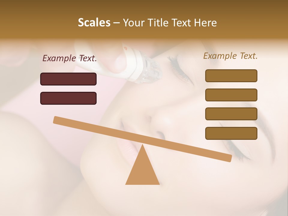 Beautician Facial Hands PowerPoint Template