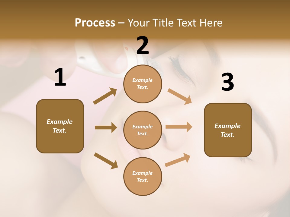Beautician Facial Hands PowerPoint Template