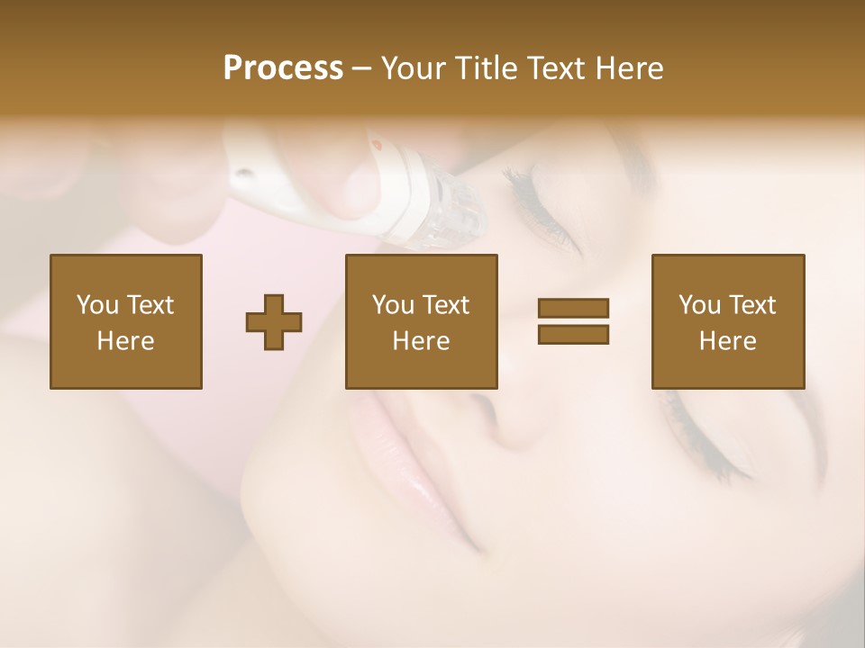 Beautician Facial Hands PowerPoint Template
