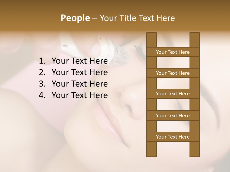Beautician Facial Hands PowerPoint Template