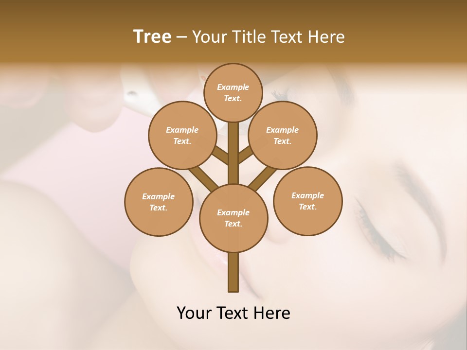 Beautician Facial Hands PowerPoint Template