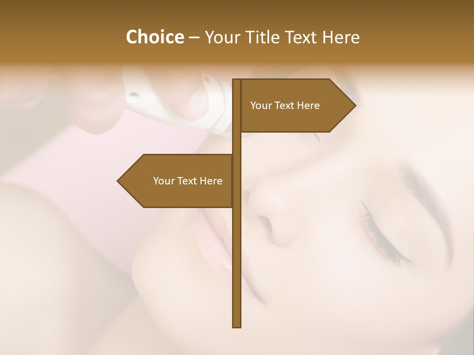 Beautician Facial Hands PowerPoint Template