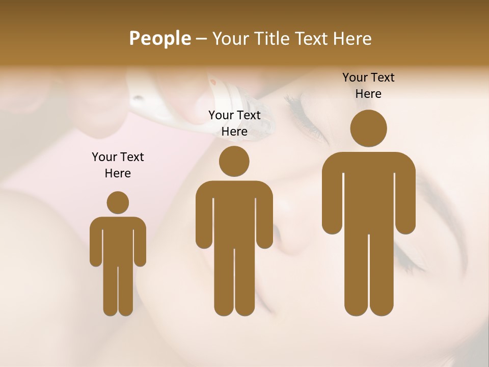 Beautician Facial Hands PowerPoint Template